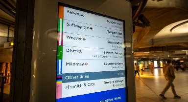 英國倫敦地鐵停電致多條線路停運